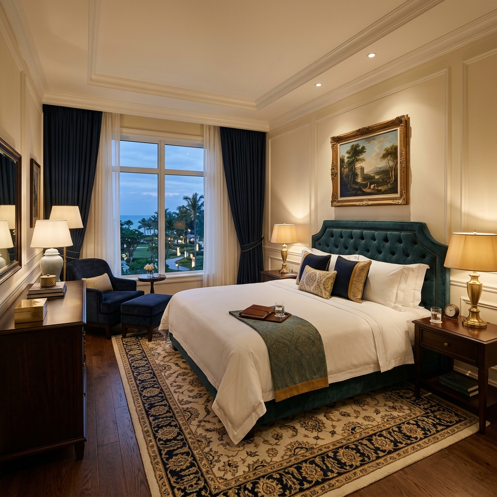 Luxurious hotel room at Konica Resorts